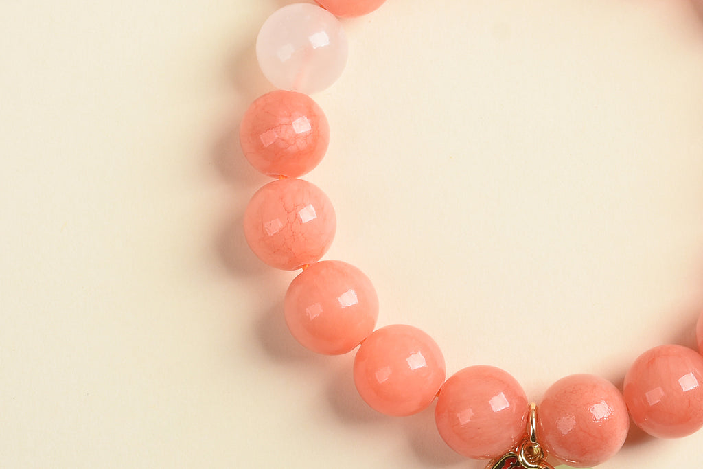 New Arrival Special Offer | Sunstone Powdered Cinnabar Green Chalcedony | Natural Crystal Bracelet