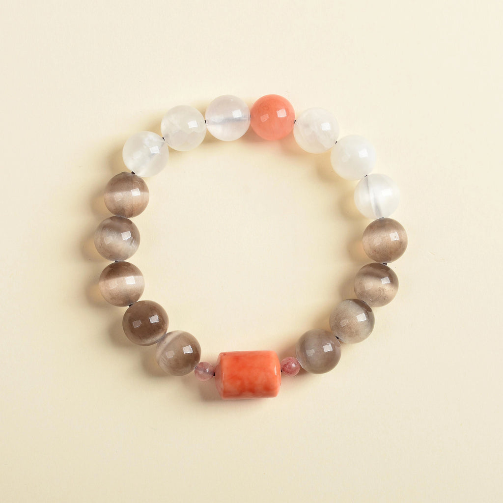 New Arrival Special Offer | Cat's Eye Aquamarine Pink Shell | Natural Crystal Bracelet