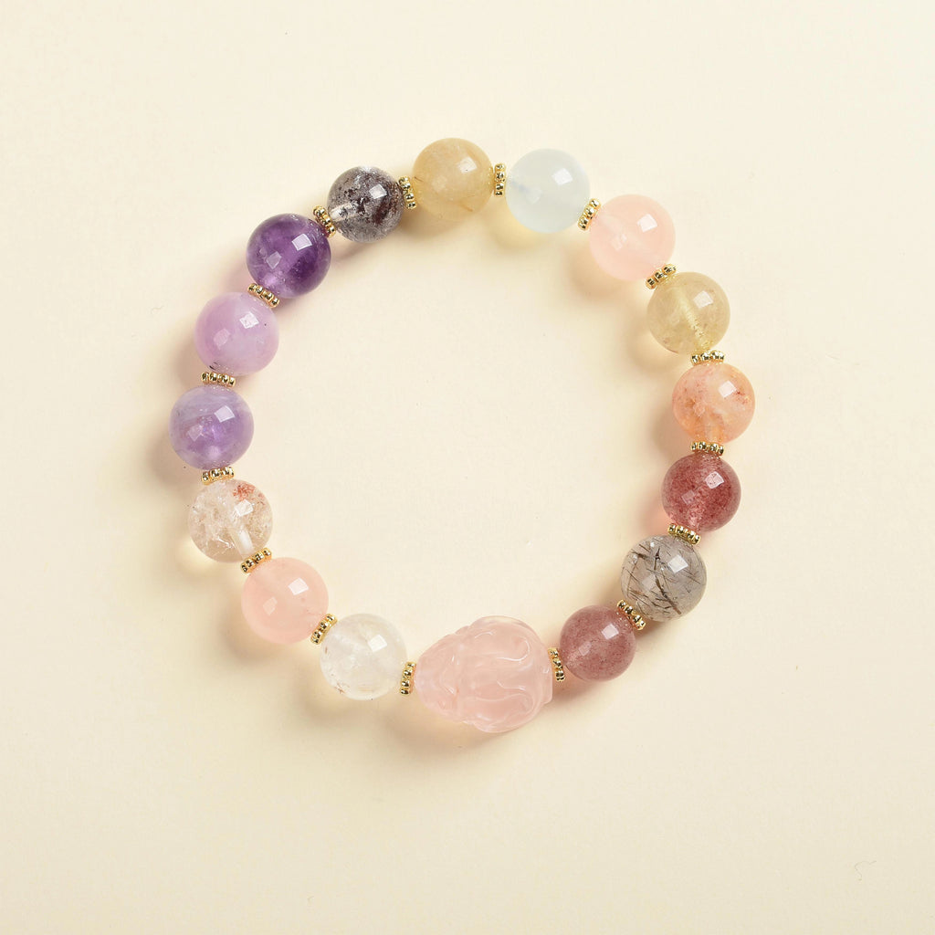 New Arrival Special Offer | Amethyst, Clear Quartz, Citrine, Rutilated Quartz | Natural Crystal Bracelet