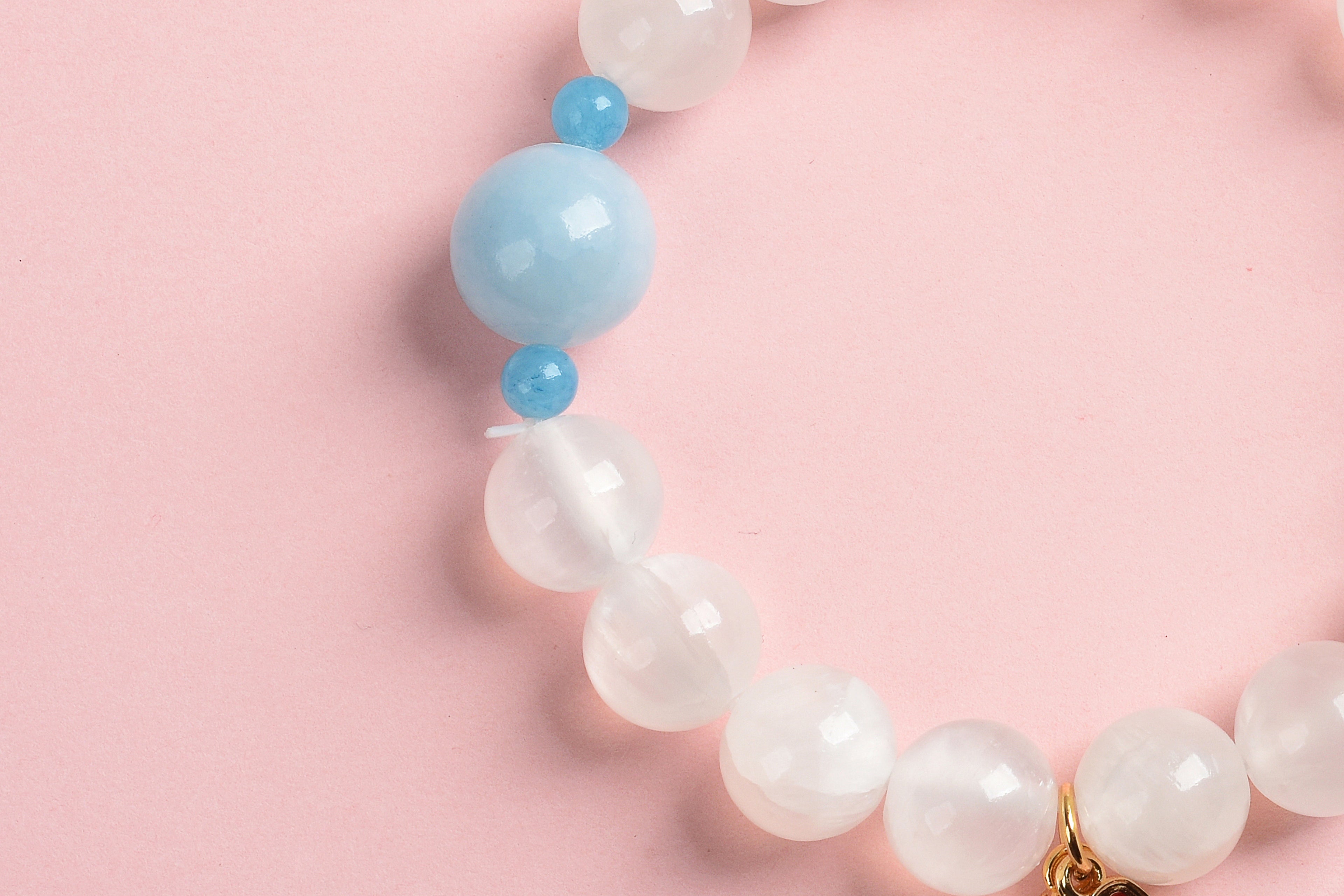 新品优惠 | 月光石 白玉髓 海藍寶 | 天然水晶手鍊