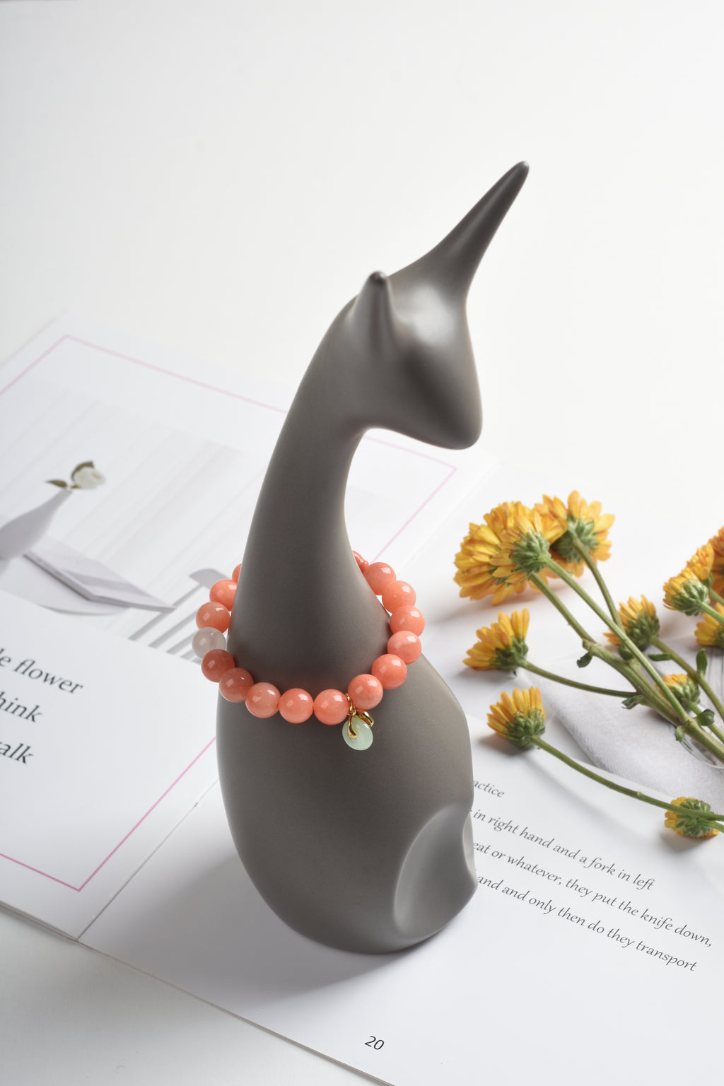 New Arrival Special Offer | Sunstone Powdered Cinnabar Green Chalcedony | Natural Crystal Bracelet