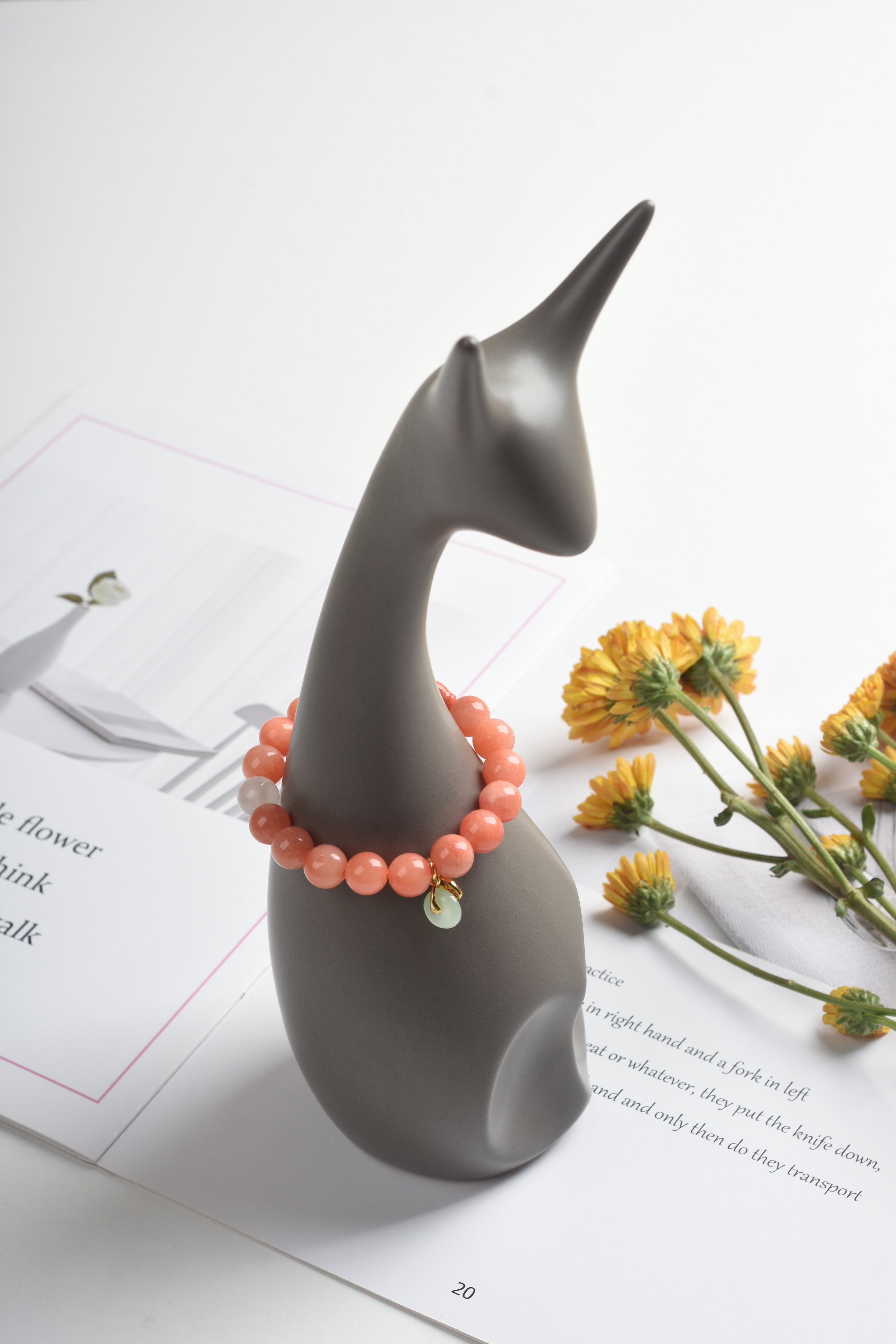 新品优惠 | 太陽石 粉貝  綠玉髓 | 天然水晶手鍊