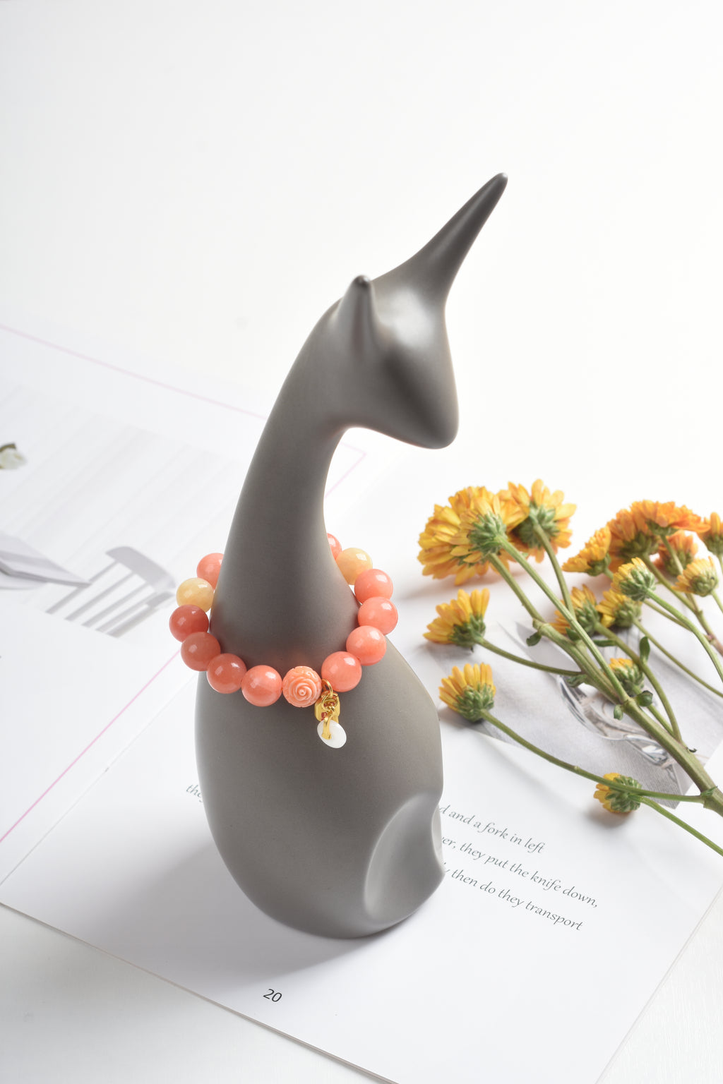 新品优惠 | 太陽石 米黃玉 粉貝 白玉髓 | 天然水晶手鍊