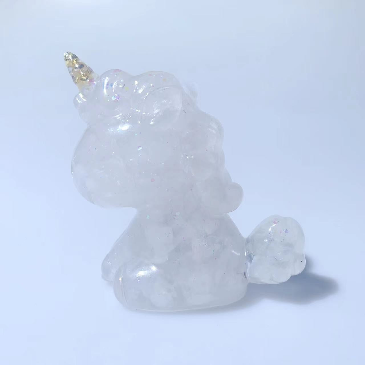 Unicorn | Aquamarine, Green Aventurine, Rose Quartz, Amethyst, White Quartz, Citrine, Rose Quartz