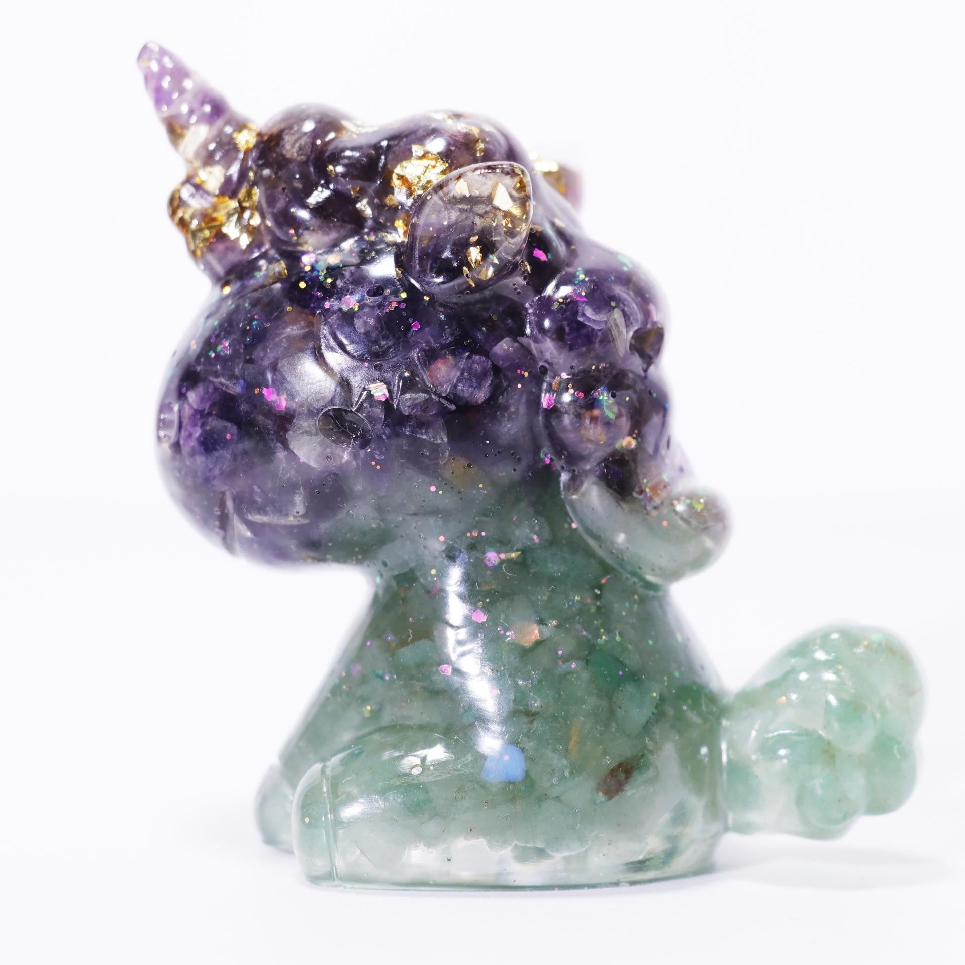 Unicorn | Aquamarine, Green Aventurine, Rose Quartz, Amethyst, White Quartz, Citrine, Rose Quartz